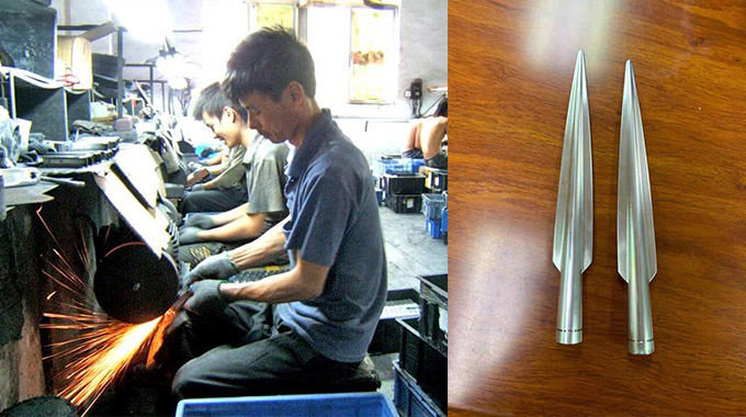 Pièces d'usinage CNC forgées à froid avant le polissage