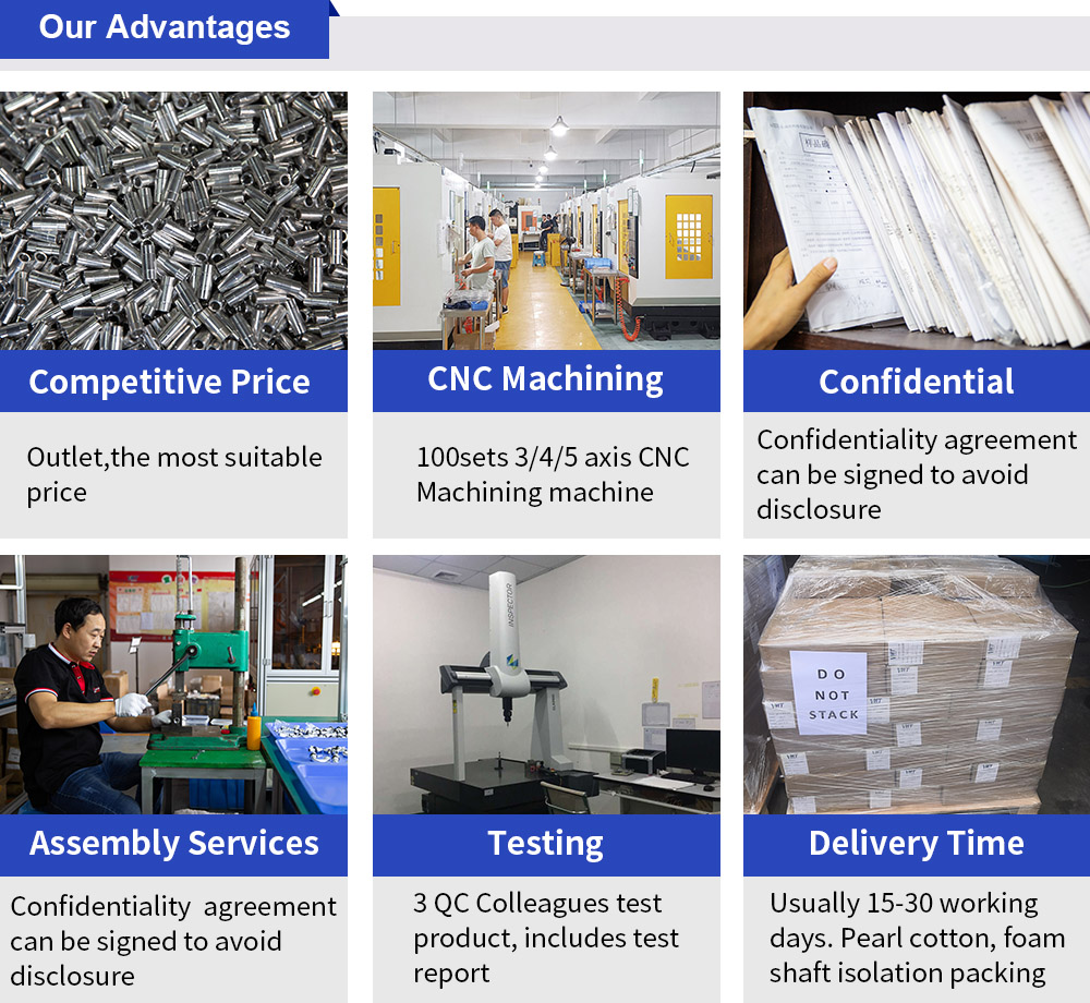 Boîtier de lampe de poche en aluminium pour usinage par fraisage CNC