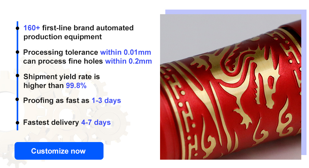 Pièces profilées en aluminium CNC personnalisées