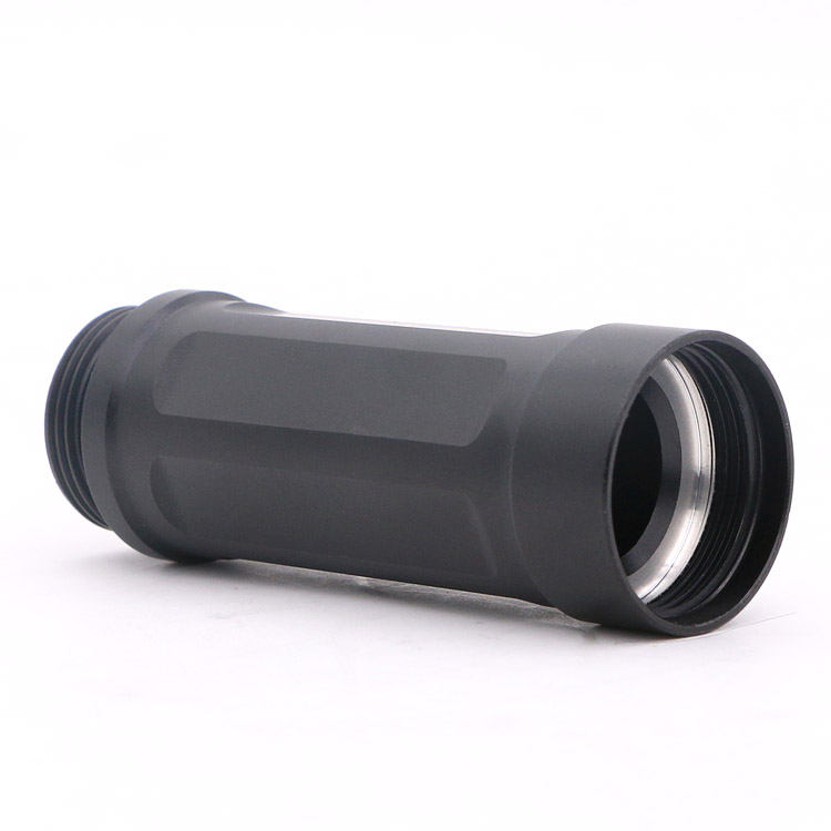 Coque de lampe de poche en aluminium usinée CNC personnalisée