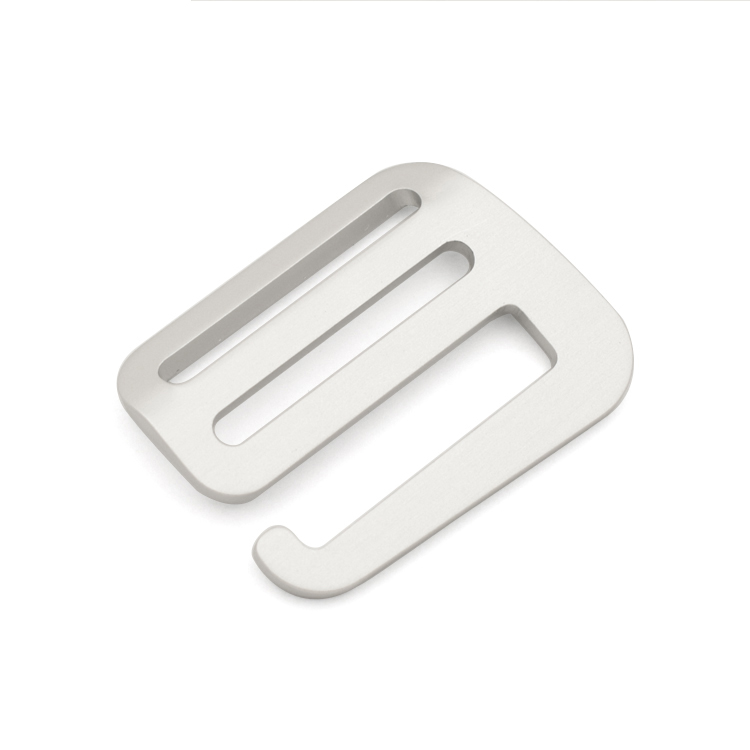 Boucle en aluminium anodisée usinée CNC personnalisée avec crochet en G