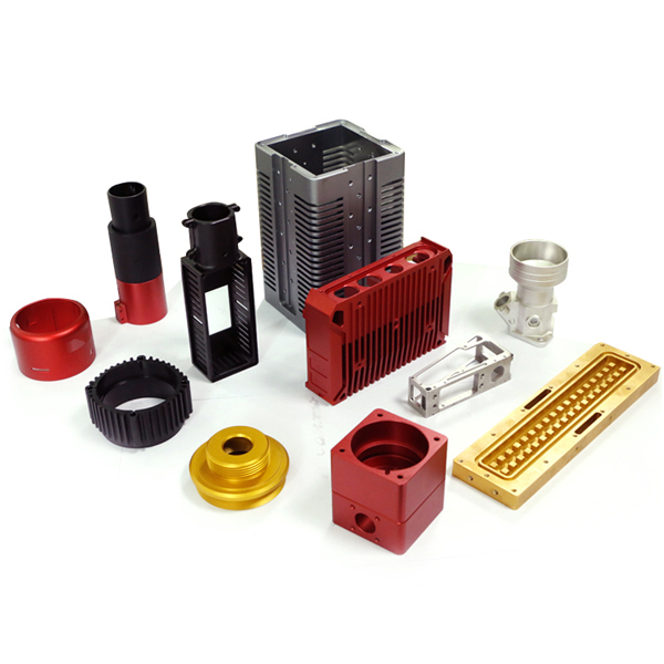 Parti lavorate CNC in alluminio ossidato personalizzate