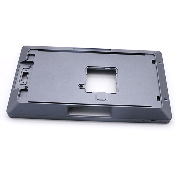 Parti di lavorazione CNC in alluminio grigio blu