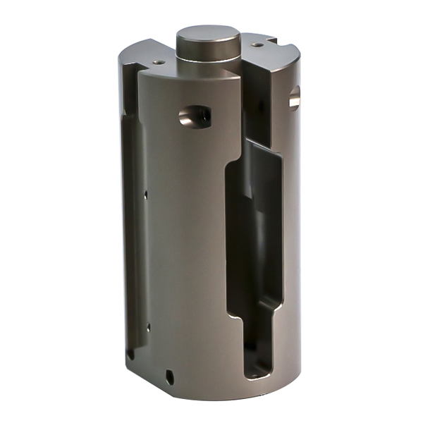 Parti di lavorazione CNC in alluminio marrone